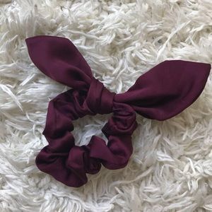 Satin Bow Scrunchie